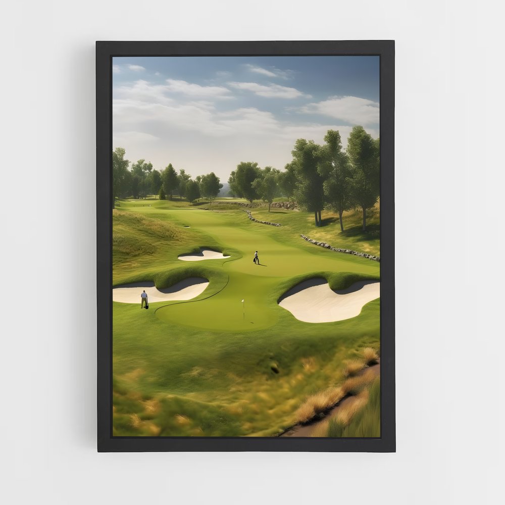 Poster Swing au Oakmont – affiche Golf (vue 2)